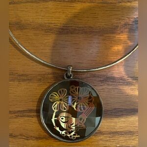 Y2K Vintage Chubby Bird Prism Collar Necklace